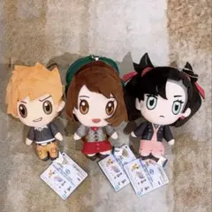 ポケモンマスターズ EX ぬいぐるみ～グリーン・ユウリ・マリィ　３種コンプセット