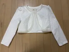 ホワイト パール装飾 ボレロ