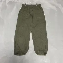 《カジュアル》ウエスト調整可 薄手パンツ (M)