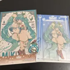 【一番くじ】 雪ミクG賞 雪ミク 2015 ビッグアクリルスタンド R.S賞付き