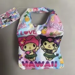新品ハワイABC限定マイメロディクロミ手提げエコバッグ日本未発売
