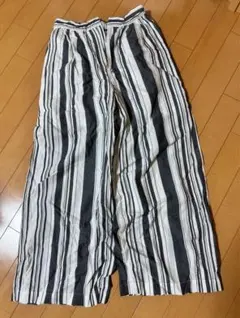 【安田美沙子×DRWCYS】ランダムストライプタックパンツ