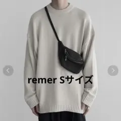 loose basic heavy cotton over knit remerのサムネイル