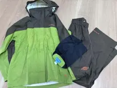 美品　コロンビア　レディース　レインウェア　上下セット　オムニテック　防水透湿