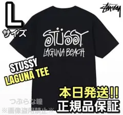 STUSSY LAGUNA TEE Lサイズ 黒 新品