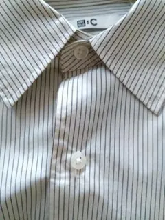 【人気商品】ユニクロC　ブロードオーバーサイズシャツ　ストライプ