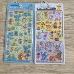モンスターズ・インク＆ディズニーボンボンドロップシールセット