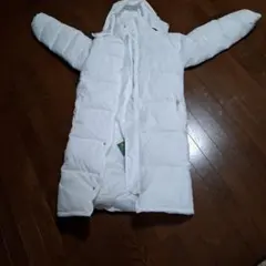 ホワイト ロングダウンジャケット