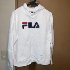 FILA ホワイト フード付きトレーナー Mサイズ