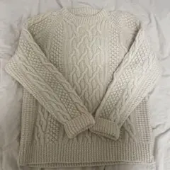 ケーブルニット　古着