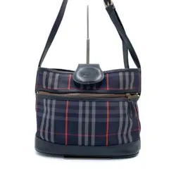 バーバリー ショルダーバッグ バケツバッグ バケット ネイビー