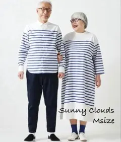 Sunny cloudsサニークラウズ　pon パネルボーダーワンピース Mのサムネイル