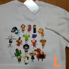 塊魂　トレーナー　裏起毛　スエット　バックプリント　メンズ　Lサイズ