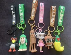 イタリアンブレインロット 人気キャラクター　キーホルダー 6個セット
