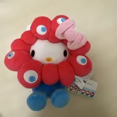 タグ付き☆関西万博 会場限定 キティ ぬいぐるみ M ミャクミャク なりきり