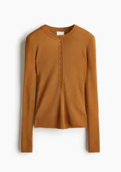 H&M リブニットトップス