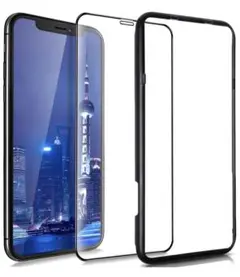 iPhone 11 Pro ガラスフィルム ガイド枠付き 高透過率 硬度9H