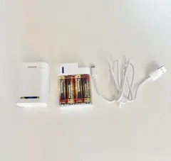 乾電池式　モバイルバッテリー　Lightning 電池つきのサムネイル