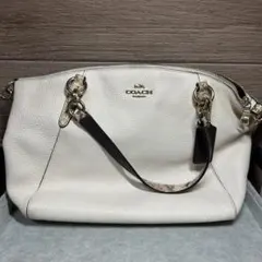COACH ホワイトレザー 2WAYレディースバッグ