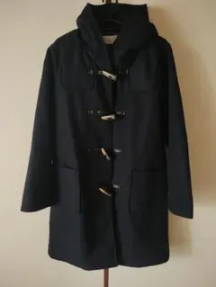 ショコラフィネローブ ダッフルコート フード付 ネイビー Lサイズ