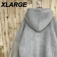 C624【即完売モデル】エクストララージ　刺繍ロゴ　ボアパーカー　希少　美品