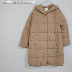 アースミュージックアンドエコロジー　ダウンコート　フード付き　シンプル