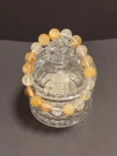 バイカラーシトリン 9.5㎜ 天然石ブレスレット