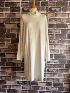 UNIQLO ソフトニットフリースワンピース（長袖） サイズL