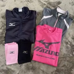 MIZUNO ジャージ　セット　陸上　ピンク　tシャツ　アーム　まとめ売り