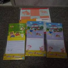 1番くじクレヨンしんちゃん クリアファイル メモ帳　ハンドタオル セット