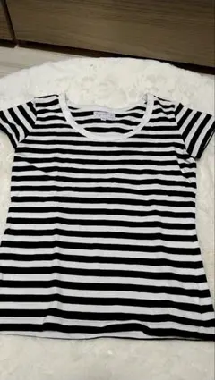 agnès b. ボーダー柄 半袖Tシャツ T1