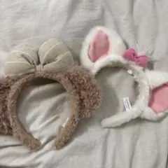 ディズニー耳付きカチューシャ2点セット
