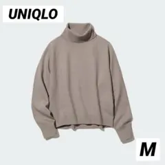 ⭐️本日限定価格⭐️【美品】3Dスフレヤーンタートルネックセーター スムース