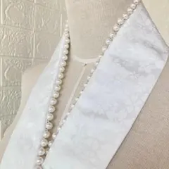 成人式 前撮り 重ね衿 伊達襟 桜柄パール 着物 浴衣 和小物 和装 高見え