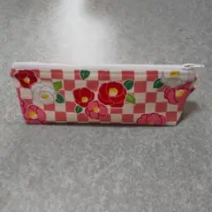 ファスナーペンケース　❣️つばき❣️ハンドメイド