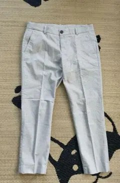 UNIQLO チェック柄 クロップドパンツ S