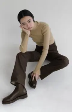 AURALEE HARD TWIST DENIM 5P PANTS BROWNのサムネイル