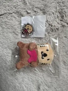ちいかわ ラッコ ぬいぐるみ マスコット ピンバッジ セット ちびぬい