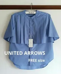 新品✺UNITED ARROWS ✺プリーツ半袖ブラウス ユナイテッドアローズのサムネイル