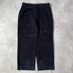ランズエンド W34 コーデュロイ ボトム チノパン 古着 黒 17075