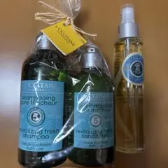 新品未開封　ロクシタン　シャンプー　リンス　ボディー＆ヘアオイル　3点