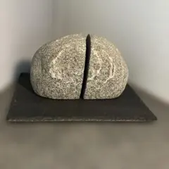 巨大】☆神秘的綺麗☆天然石 4,1kg メノウ 原石 ブックエンド