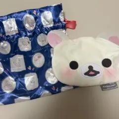 コリラックマ アソートコレクション ガチャガチャ サテン巾着 フェイスポーチ
