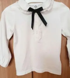 【100cm】リボンつきフリルブラウス 美品