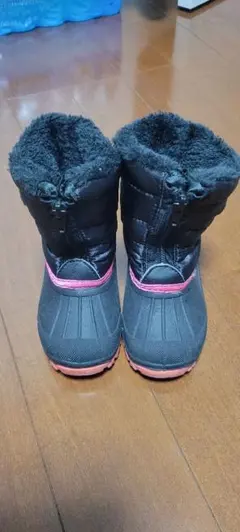 IGNIO キッズ スノーブーツ ブラック ピンク