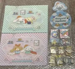 14点セット シナモロール×くら寿司 クリアファイル 缶バッジ フィギュア