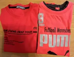 PUMA、CLOSSHI SPORTS 長袖Tシャツ 2枚セット