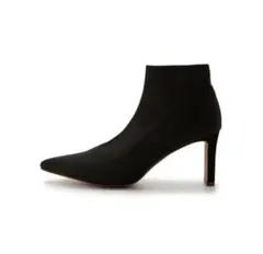 【美品】スナイデル ニットショートブーツ ブラック