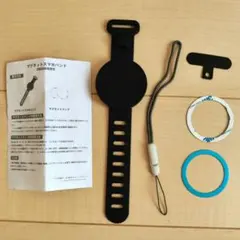 美品！マグネットスマホバンド 黒 ブラック