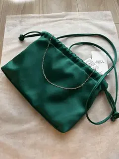 deuxieme classe セルリサテンミニポーチ　新品‼️完売品！ deuxieme classe セルリサテンミニポーチ 新品‼️完売品